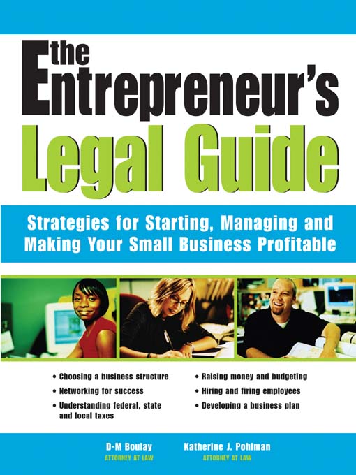 Title details for Entrepreneur's Legal Guide by D-M Boulay - Available